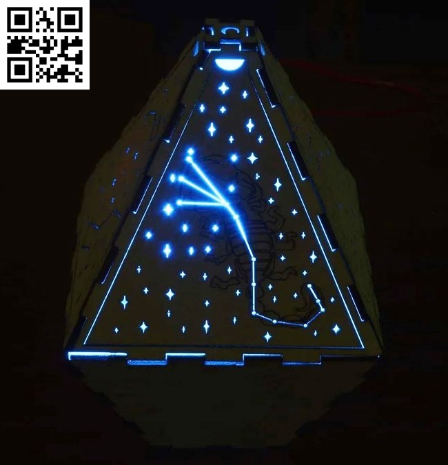 Constellation light E0016972 file cdr and dxf free vector download for laser cut
