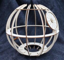 Death star lamp E0017024 file cdr and dxf free vector download for laser cut