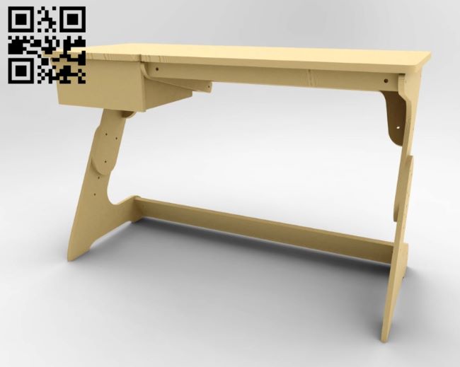 Desk E0017084 file cdr and dxf free vector download for laser cut