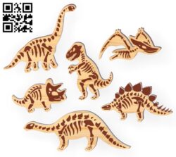 Dinosaur E0016872 file cdr and dxf free vector download for laser cut