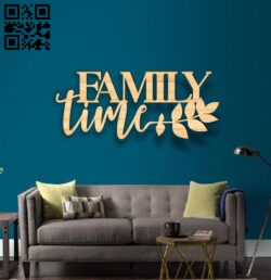 Family time E0016924 file cdr and dxf free vector download for laser cut plasma