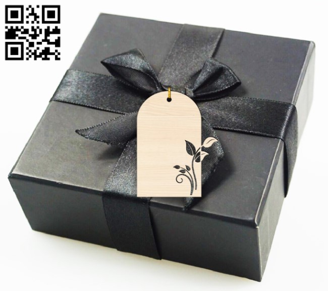 Gift tag E0016980 file cdr and dxf free vector download for laser cut