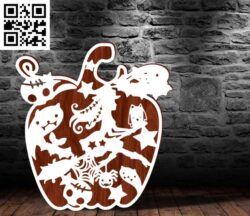 Halloween E0016892 file cdr and dxf free vector download for laser cut plasma