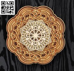 Layered mandala E0017113 file cdr and dxf free vector download for laser cut