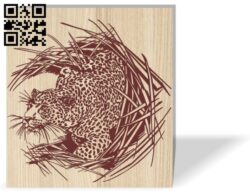 Leopard E0016904 file cdr and dxf free vector download for laser engraving machine
