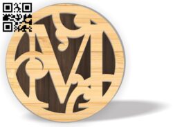 Letters M E0016905 file cdr and dxf free vector download for laser cut plasma