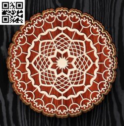 Mandala E0016940 file cdr and dxf free vector download for laser cut