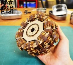 Omni wheel E0016952 file cdr and dxf free vector download for laser cut