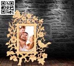 Photo frame E0016886 file cdr and dxf free vector download for laser cut