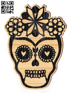 Skull E0017101 file cdr and dxf free vector download for laser cut plasma