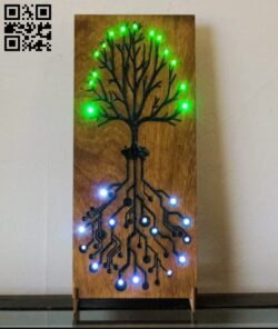 Tree light E0016879 file cdr and dxf free vector download for laser cut