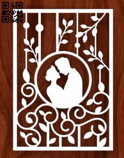 Wedding card E0016981 file cdr and dxf free vector download for laser cut plasma
