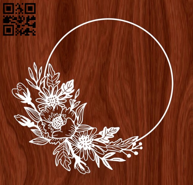 Wreath E0016929 file cdr and dxf free vector download for laser cut plasma
