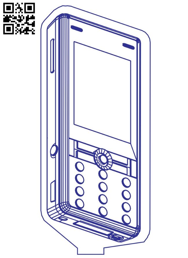 3D illusion led lamp Sony phone E0017285 cdr and dxf free vector download for laser engraving machine