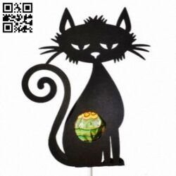 Cat halloween lollipop E0017245 file cdr and dxf free vector download for laser cut plasma
