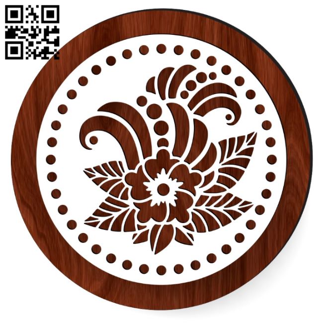 Circle decor E0017215 file cdr and dxf free vector download for laser cut plasma
