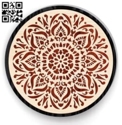 Circle decoration E0017325 cdr and dxf free vector download for laser cut