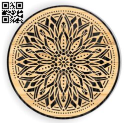 Circle decoration E0017326 cdr and dxf free vector download for laser cut plasma