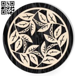 Circle decoration E0017377 file cdr and dxf free vector download for laser cut plasma