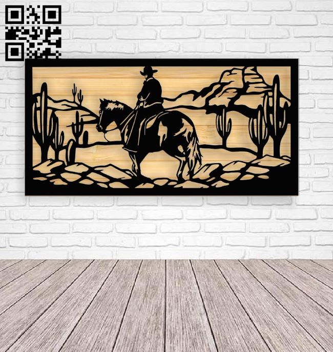 Cowboy E0017150 file cdr and dxf free vector download for laser cut plasma
