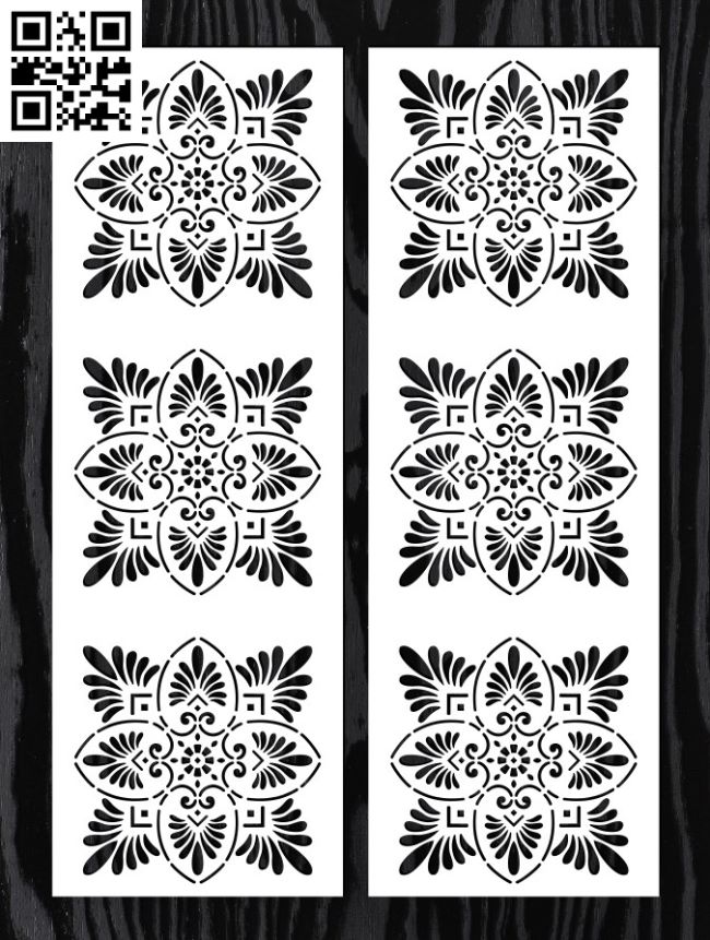 Design pattern panel screen E0017342 file cdr and dxf free vector download for Laser cut CNC