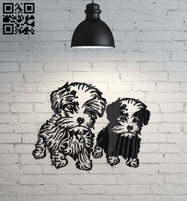 Dogs E0017409 file cdr and dxf free vector download for laser cut plasma