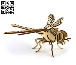 Dragonfly E0017369 file cdr and dxf free vector download for laser cut