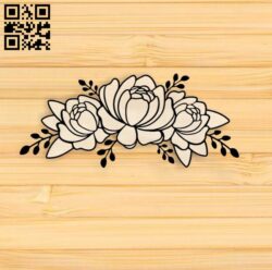 Floral E0017399 file cdr and dxf free vector download for laser cut