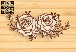 Flowers E0017172 file cdr and dxf free vector download for laser cut