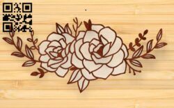 Flowers E0017308 cdr and dxf free vector download for laser cut