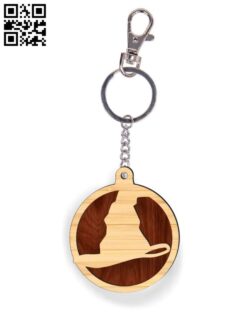 Harry Potter hat keychain E0017195 file cdr and dxf free vector download for laser cut plasma