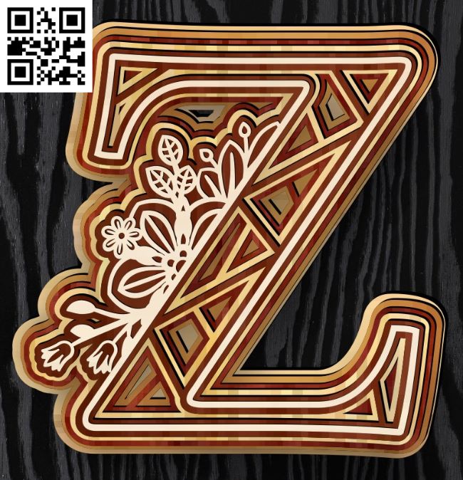 Layered flower Z E0017259 file cdr and dxf free vector download for laser cut