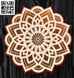 Mandala E0017323 cdr and dxf free vector download for laser cut