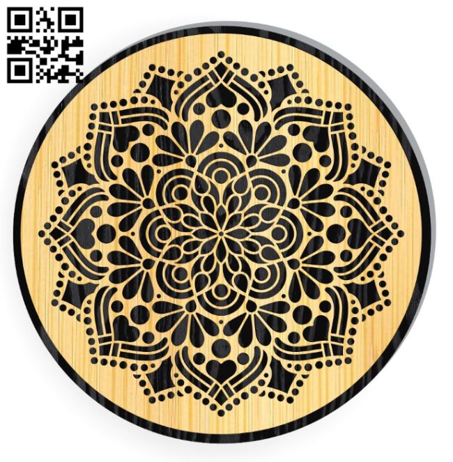 Mandala E0017330 cdr and dxf free vector download for laser cut plasma