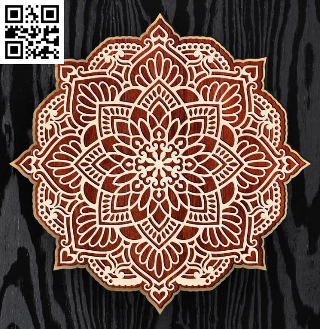 Mandala E0017353 file cdr and dxf free vector download for laser cut plasma