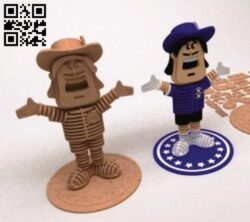 Mascote gremio E0017306 cdr and dxf free vector download for laser cut
