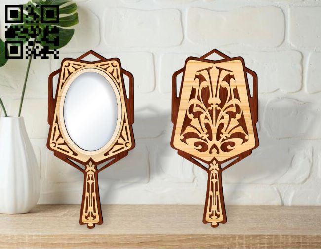 Mirror E0017271 cdr and dxf free vector download for laser cut