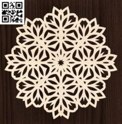 Ornament E0017352 file cdr and dxf free vector download for laser cut plasma