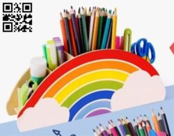 Rainbow organizer E0017202 file cdr and dxf free vector download for laser cut
