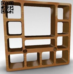 Shelf E0017321 cdr and dxf free vector download for cnc cut