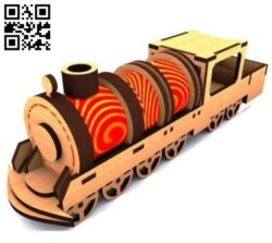 Train E0017166 file cdr and dxf free vector download for laser cut