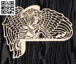 Angel E0017489 file cdr and dxf free vector download for laser cut