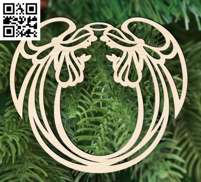 Angel E0017598 file cdr and dxf free vector download for laser cut