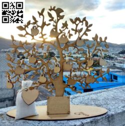Commemorative tree E0017616 file cdr and dxf free vector download for laser cut