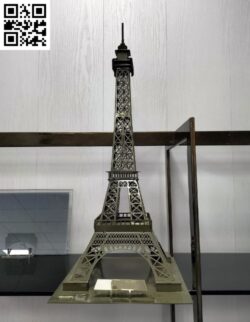 Eiffel tower E0017435 file cdr and dxf free vector download for laser cut plasma