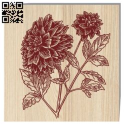 Flower E0017535 file cdr and dxf free vector download for laser engraving machine