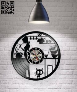 Kitchen clock E0017460 file cdr and dxf free vector download for laser cut