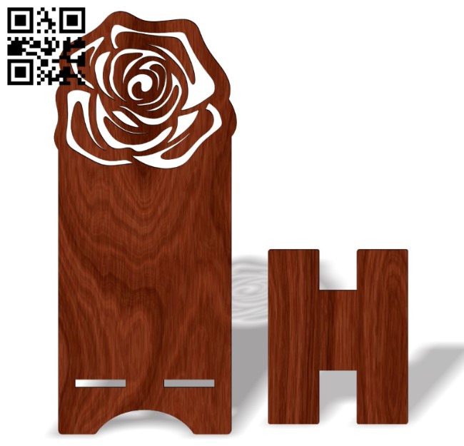Phone stand E0017475 file cdr and dxf free vector download for laser cut