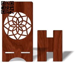 Phone stand E0017500 file cdr and dxf free vector download for laser cut