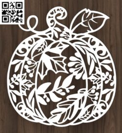 Pumpkin E0017568 file cdr and dxf free vector download for laser cut plasma